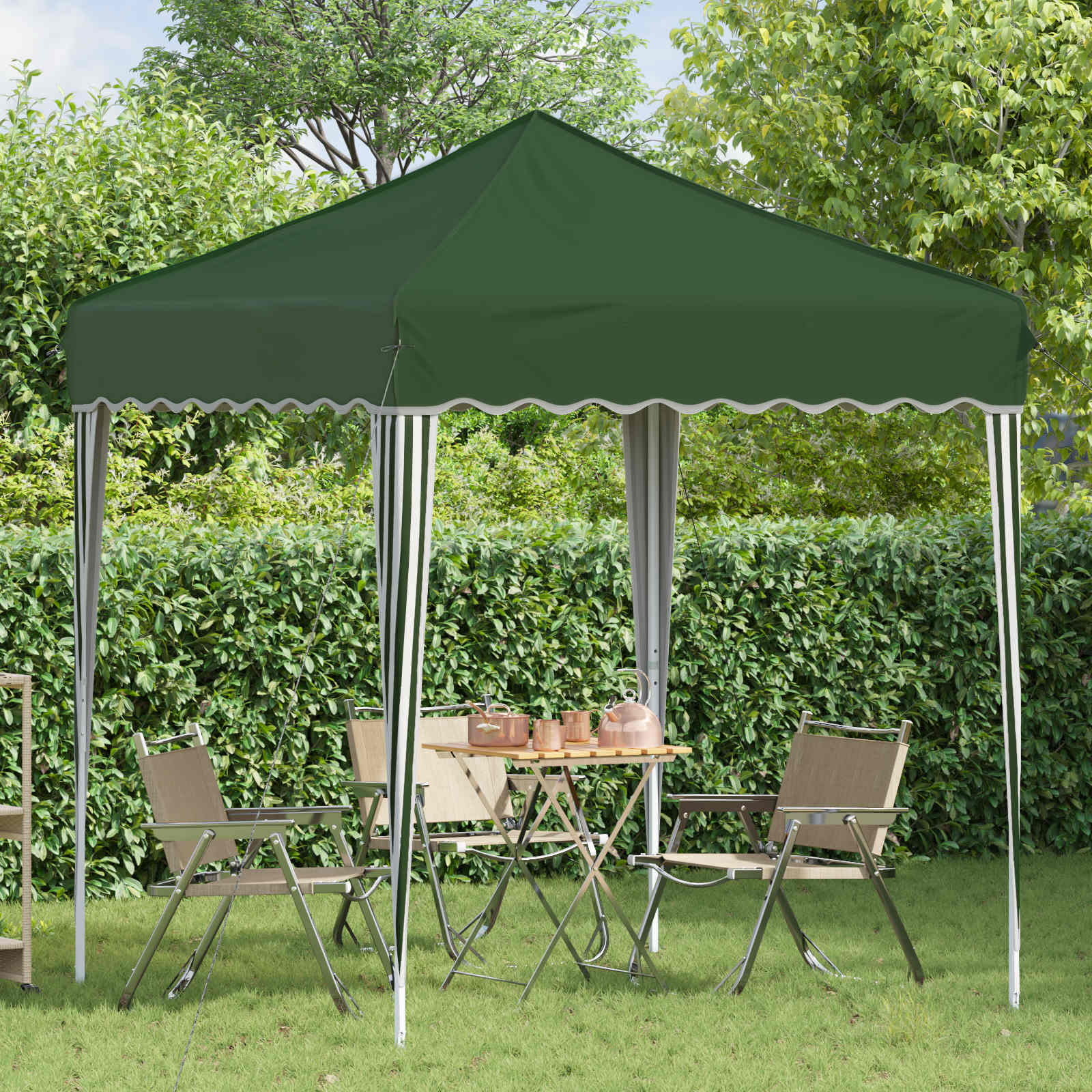 Pop-up Feesttent Groen 195 x 195 x 245 cm