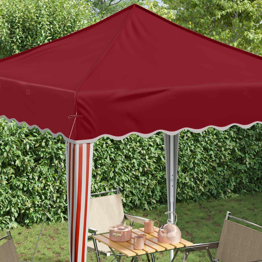 Pop-up Feesttent Bordeauxrood 195 x 195 x 245 cm Oxford Stof