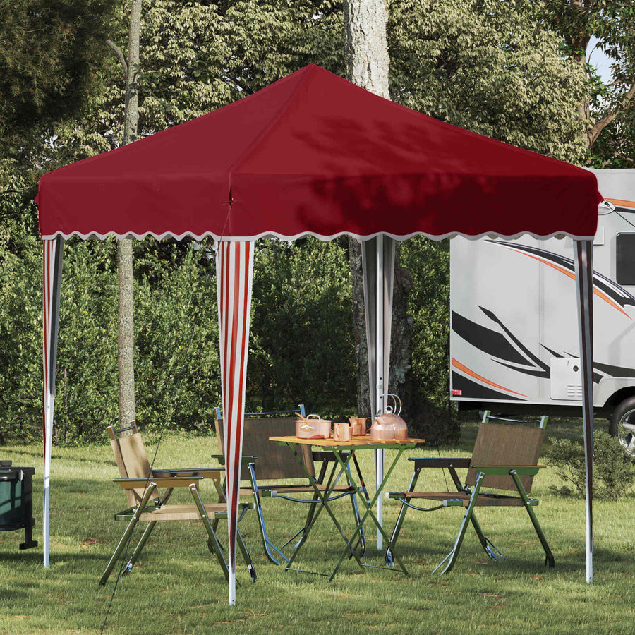 Pop-up Feesttent Bordeauxrood 195 x 195 x 245 cm Oxford Stof