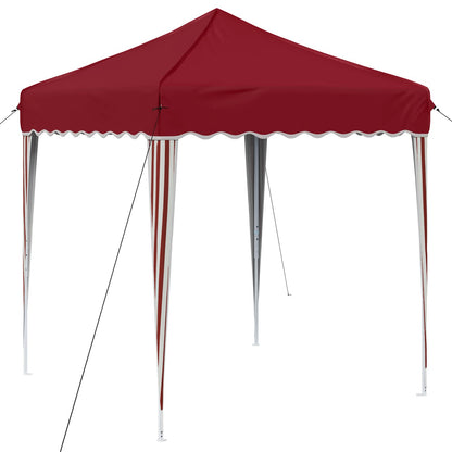 Pop-up Feesttent Bordeauxrood 195 x 195 x 245 cm Oxford Stof