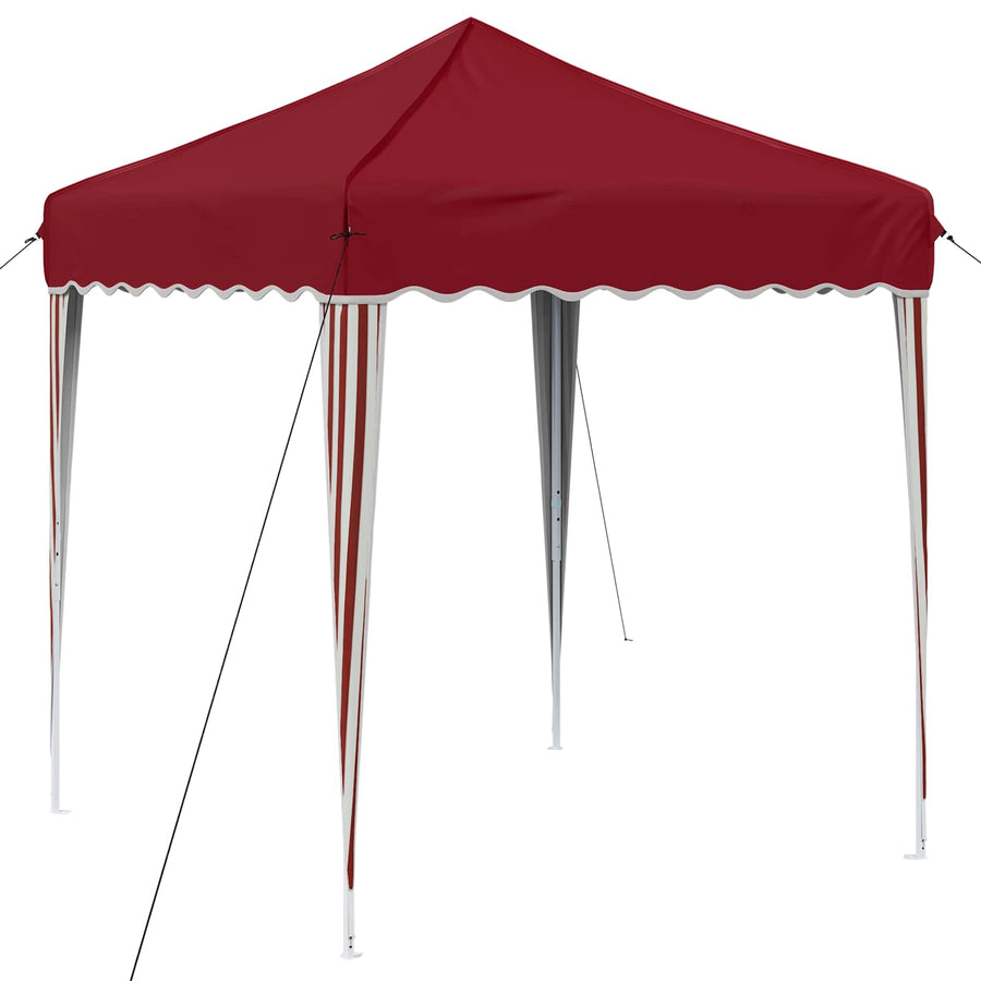 Pop-up Feesttent Bordeauxrood 195 x 195 x 245 cm Oxford Stof