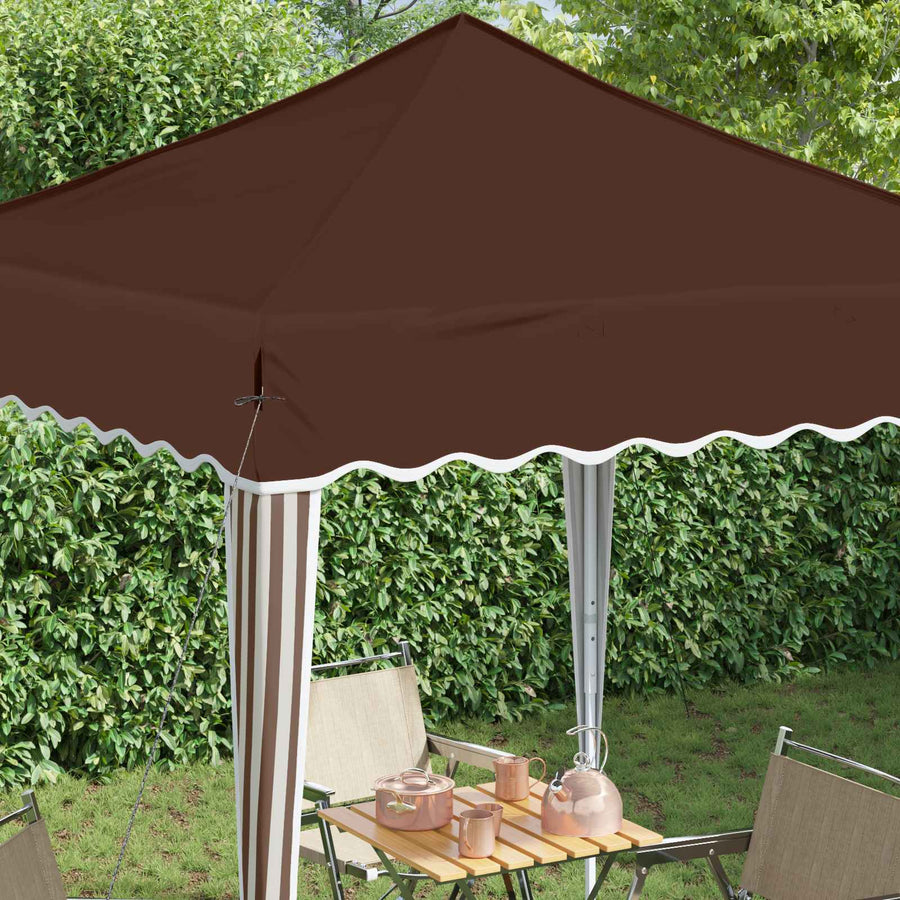 Pop-up Feesttent Bruin 195 x 195 x 245 cm
