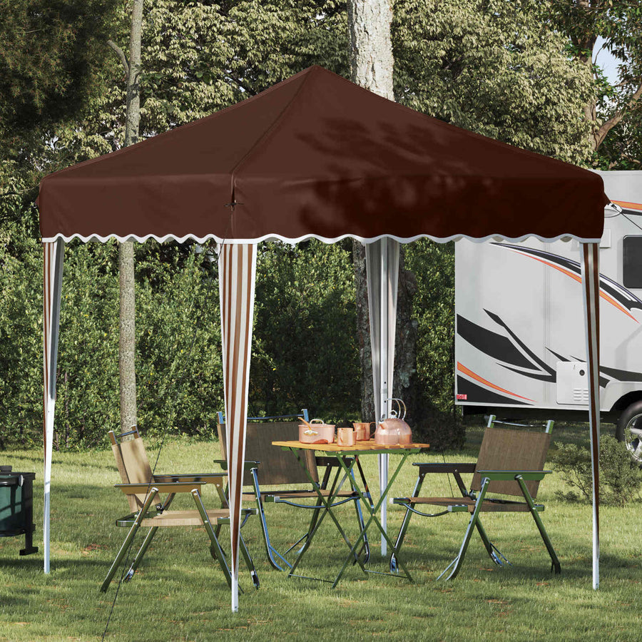 Pop-up Feesttent Bruin 195 x 195 x 245 cm