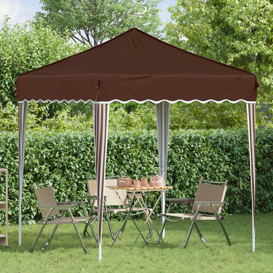 Pop-up Feesttent Bruin 195 x 195 x 245 cm