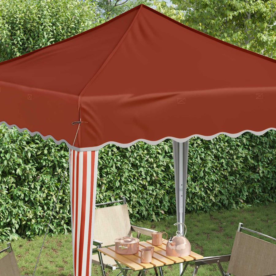 Pop-up Feesttent Terracotta 195 x 195 x 245 cm Oxford Stof