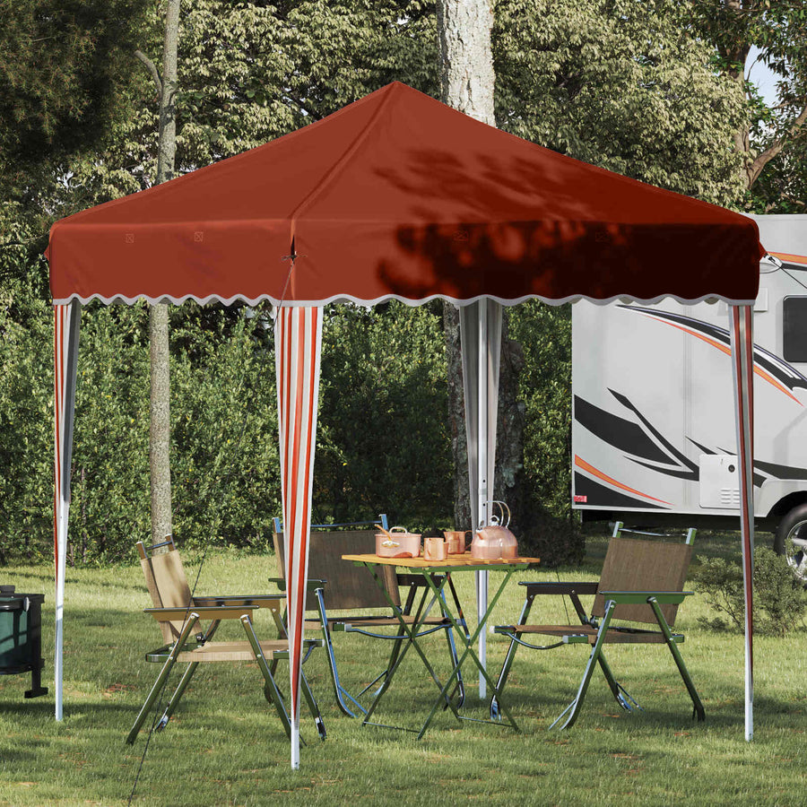 Pop-up Feesttent Terracotta 195 x 195 x 245 cm Oxford Stof