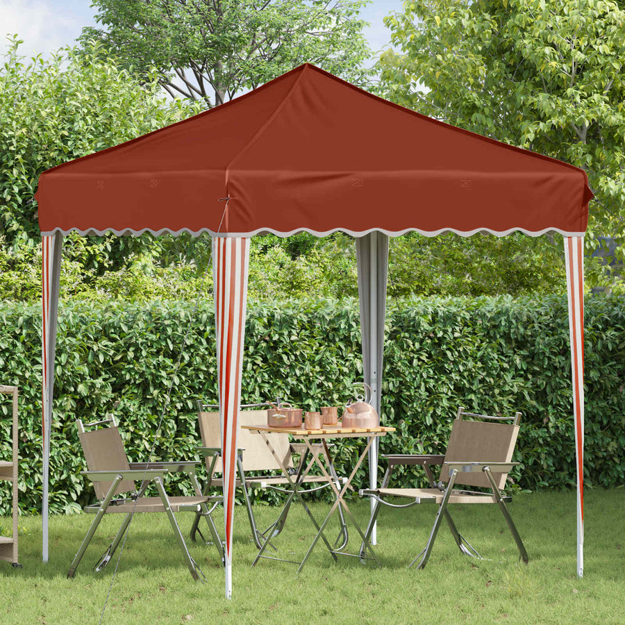 Pop-up Feesttent Terracotta 195 x 195 x 245 cm Oxford Stof