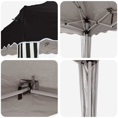 Pop-up Feesttent Zwart 195 x 195 x 245 cm Oxford Stof