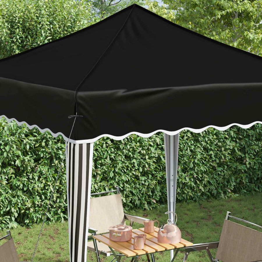 Pop-up Feesttent Zwart 195 x 195 x 245 cm Oxford Stof