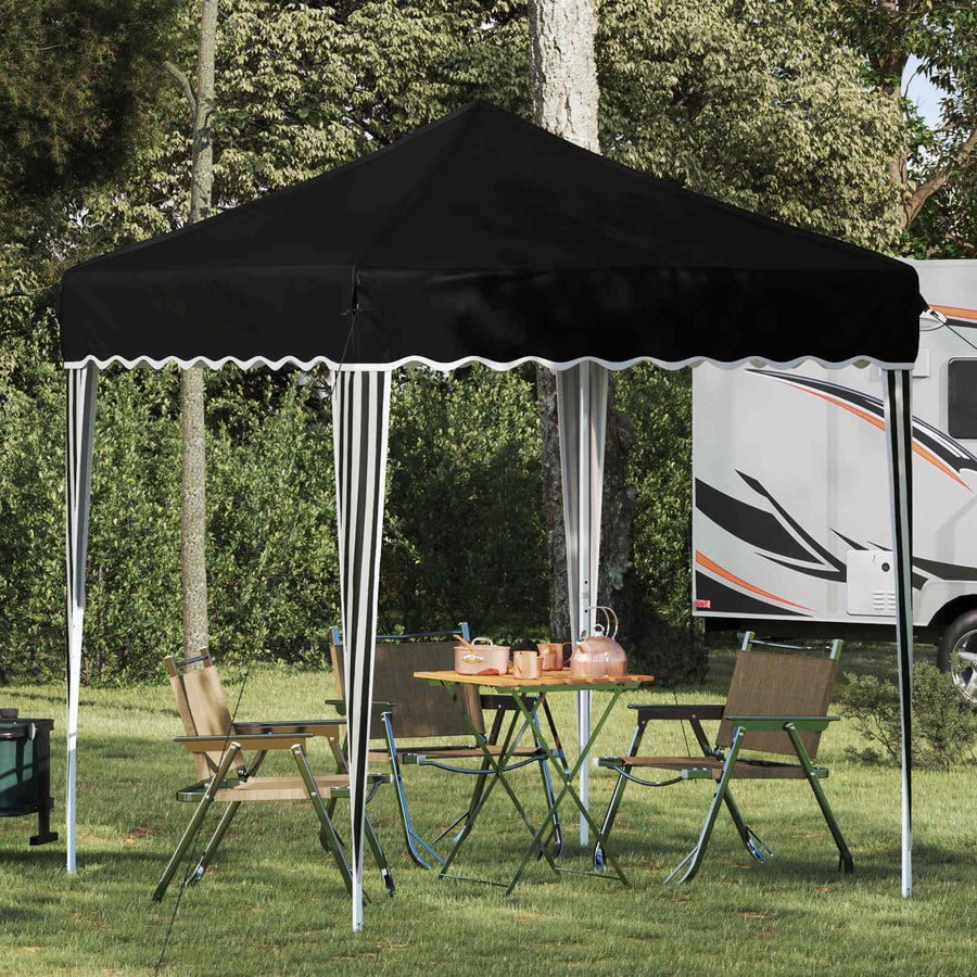 Pop-up Feesttent Zwart 195 x 195 x 245 cm Oxford Stof