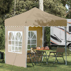 Partytent 195x195x245 cm crème Oxford stof