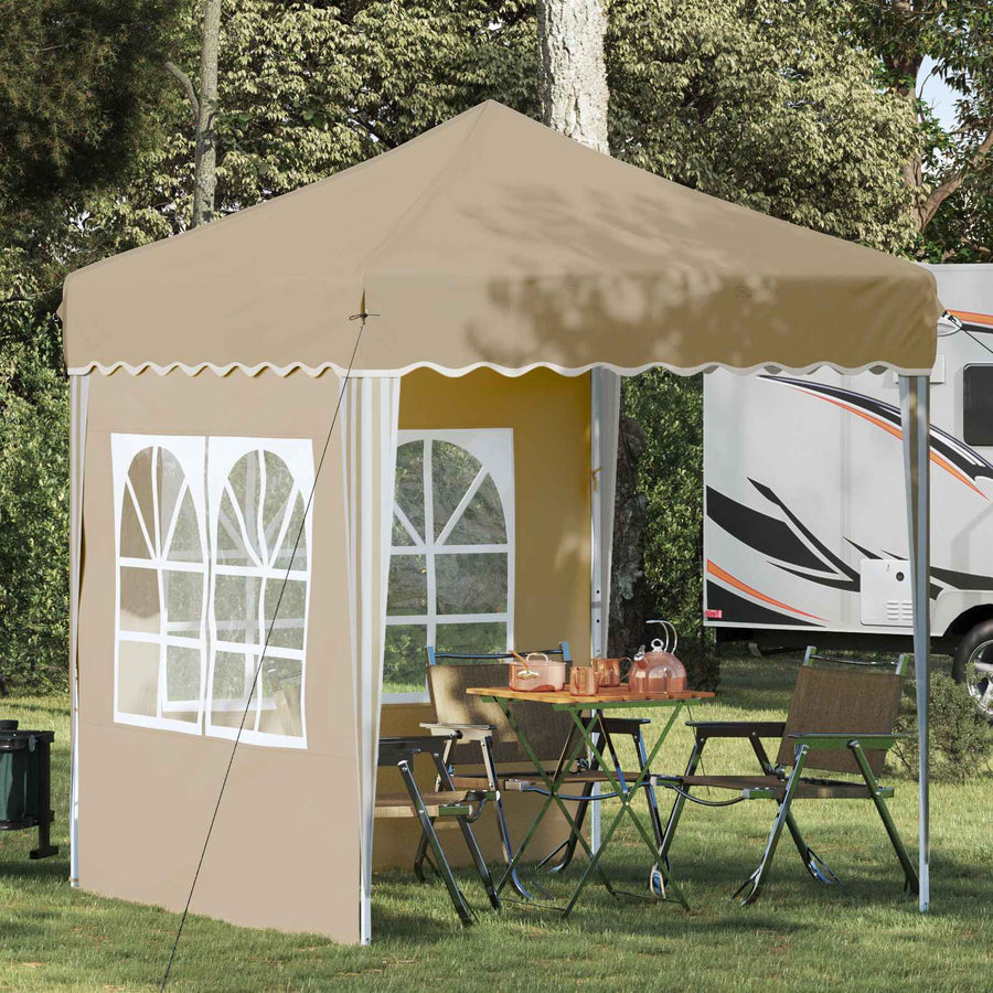 Pop-up Feesttent Crème 195 x 195 x 245 cm Oxford Stof