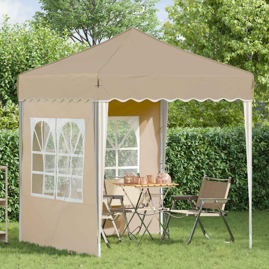 Pop-up Feesttent Crème 195 x 195 x 245 cm Oxford Stof