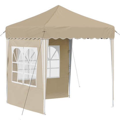 Pop-up Feesttent Crème 195 x 195 x 245 cm Oxford Stof