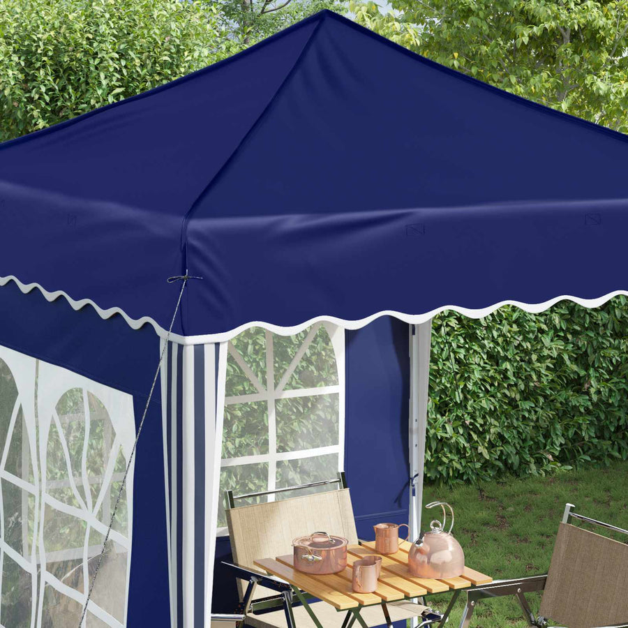 Pop-up Feesttent Blauw 195 x 195 x 245 cm Oxford Stof