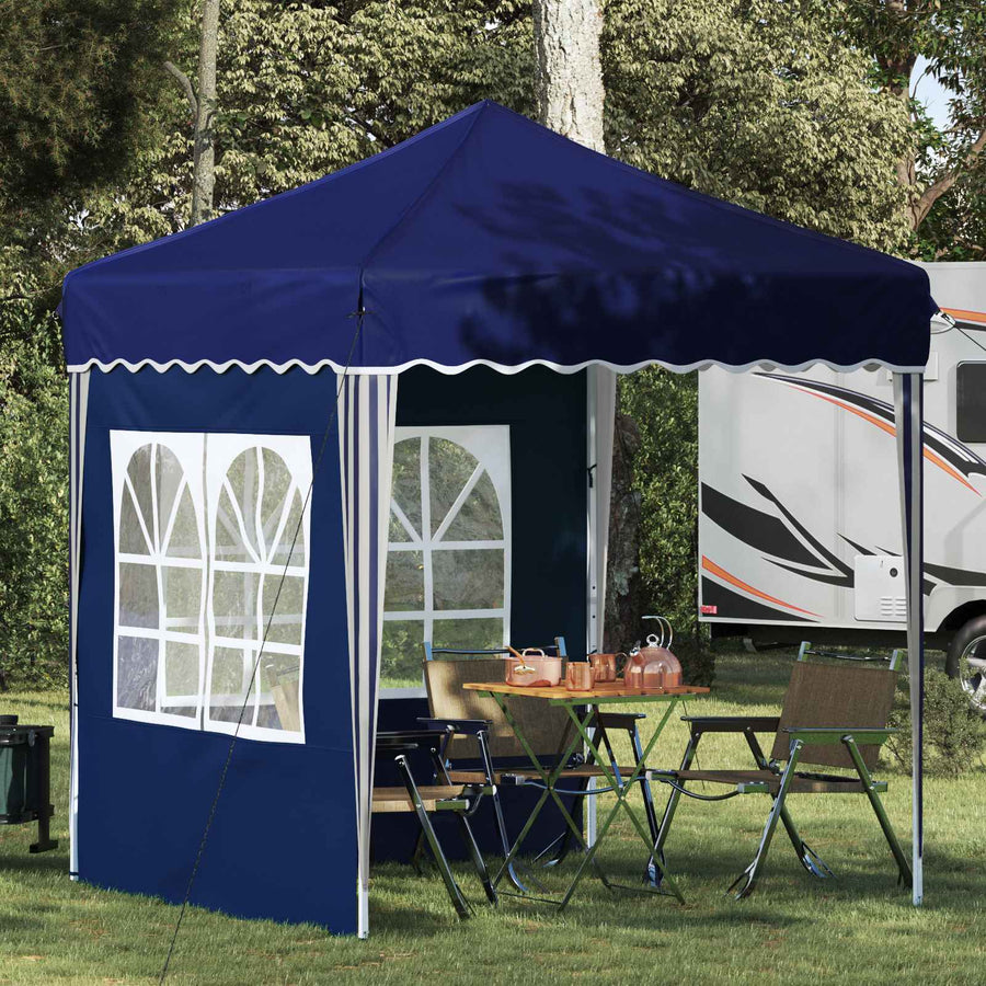 Pop-up Feesttent Blauw 195 x 195 x 245 cm Oxford Stof