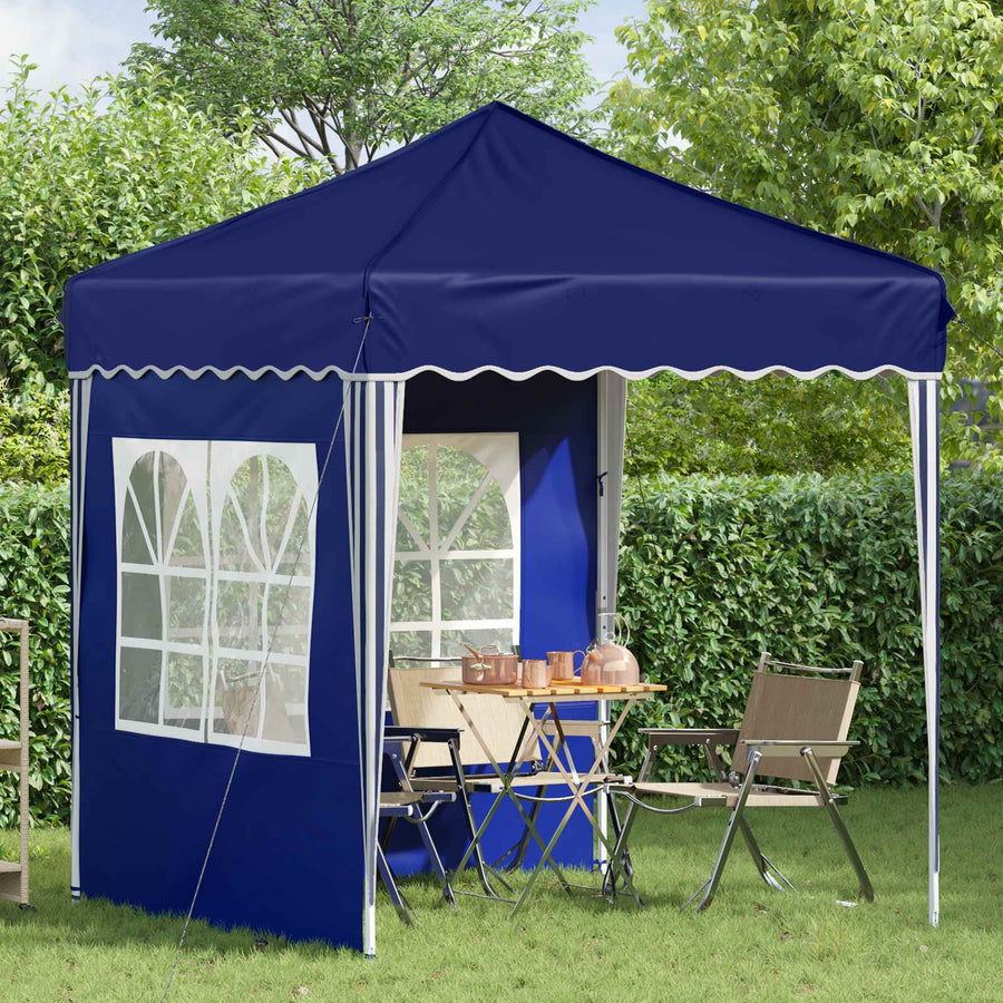 Pop-up Feesttent Blauw 195 x 195 x 245 cm Oxford Stof