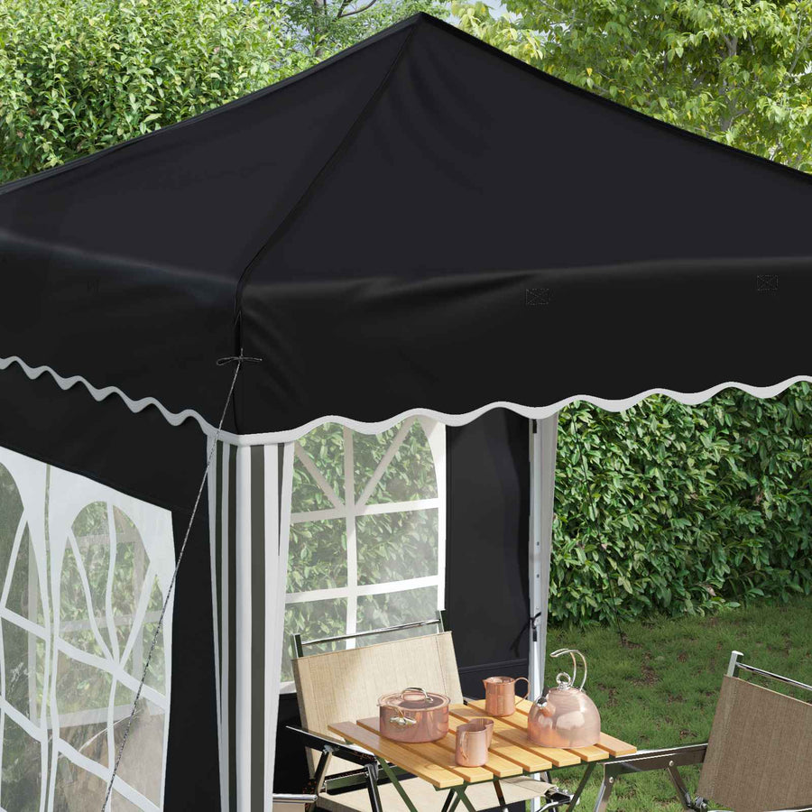Pop-up Feesttent Antraciet 195 x 195 x 245 cm Oxford Stof