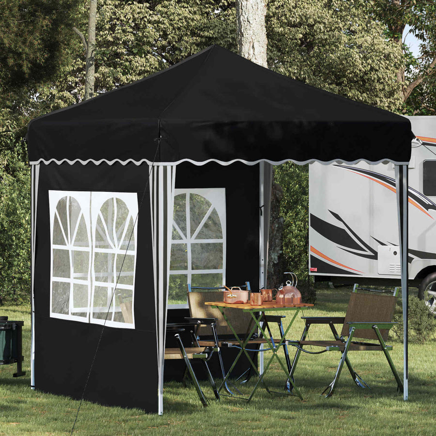 Pop-up Feesttent Antraciet 195 x 195 x 245 cm Oxford Stof