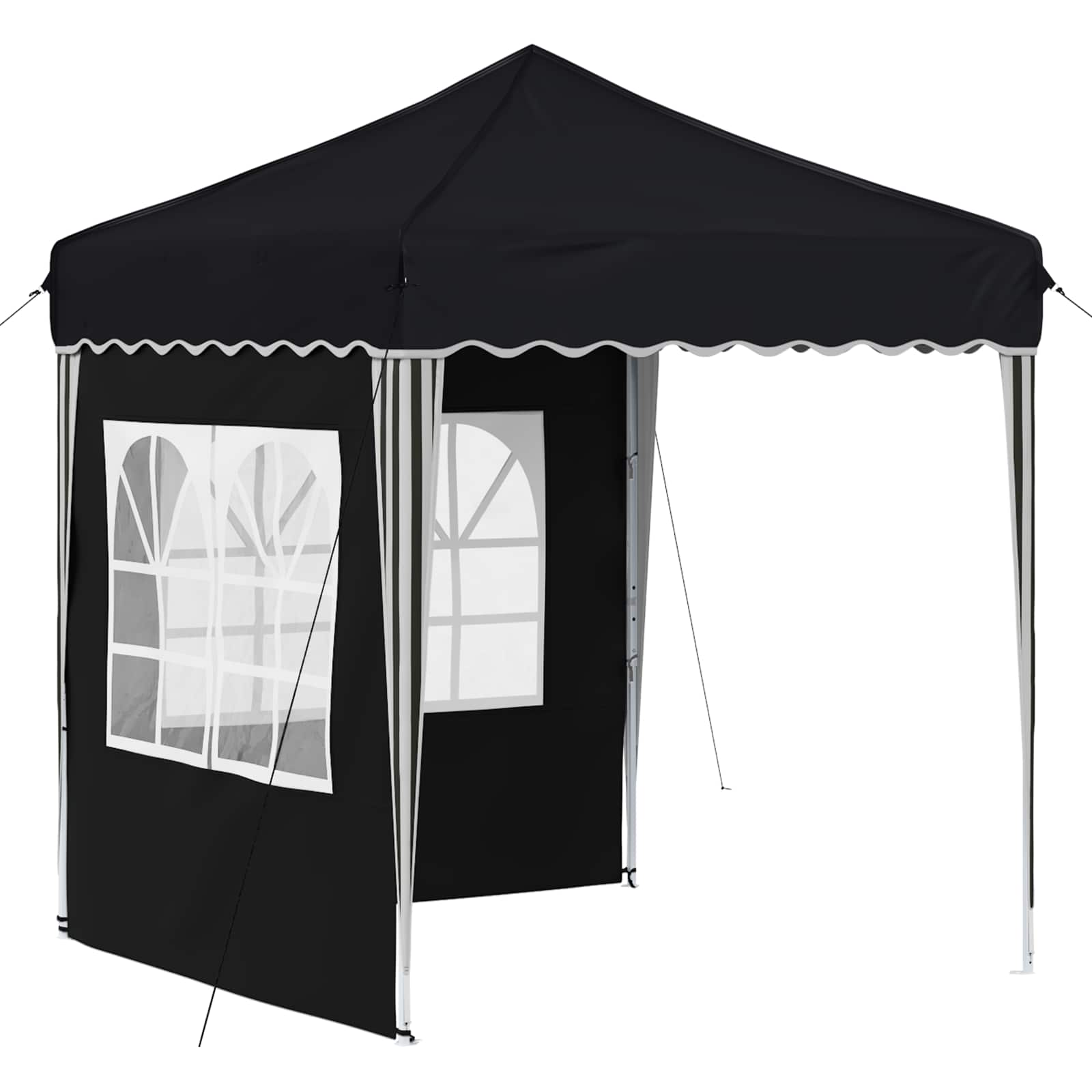 Pop-up Feesttent Antraciet 195 x 195 x 245 cm Oxford Stof