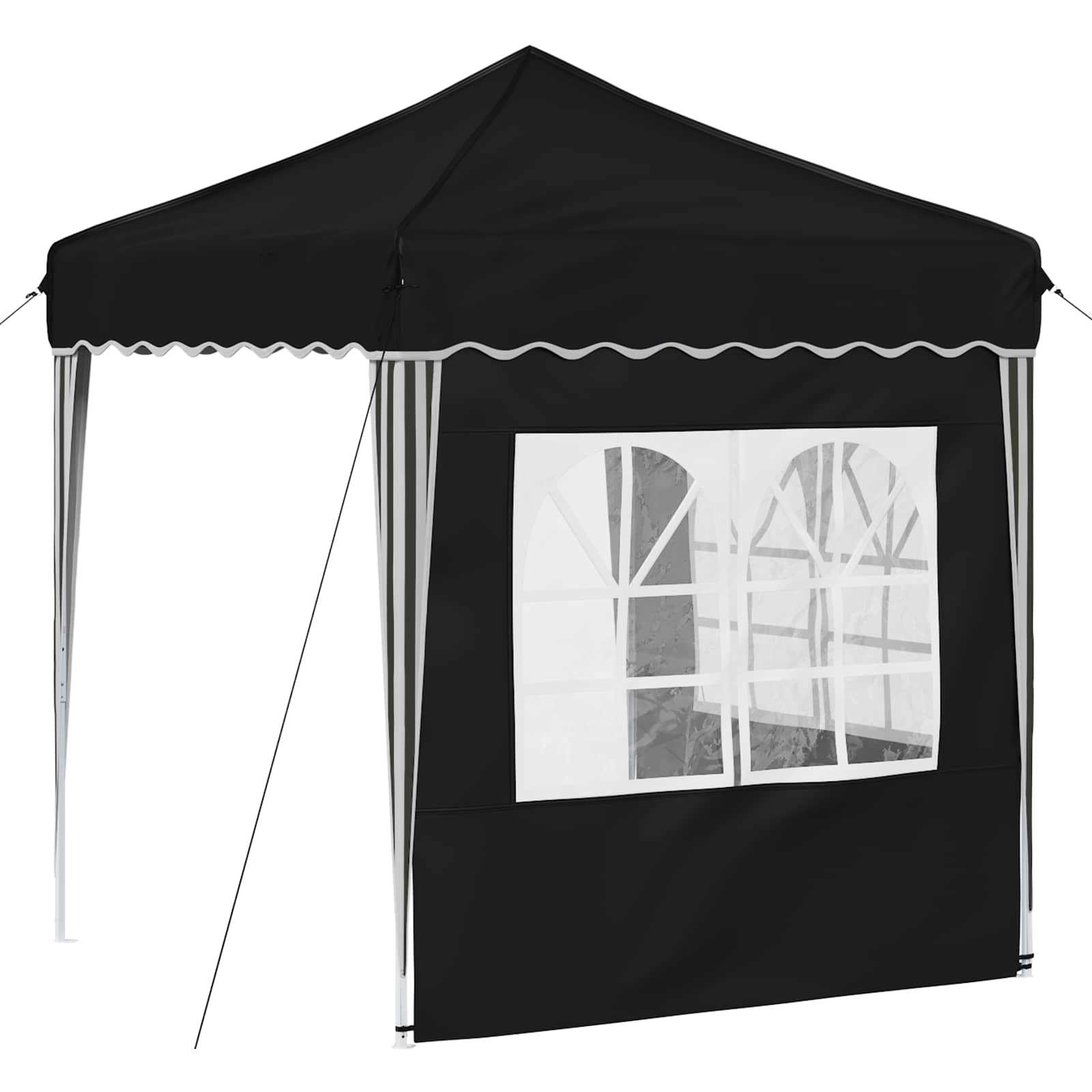 Pop-up Feesttent Antraciet 195 x 195 x 245 cm Oxford Stof
