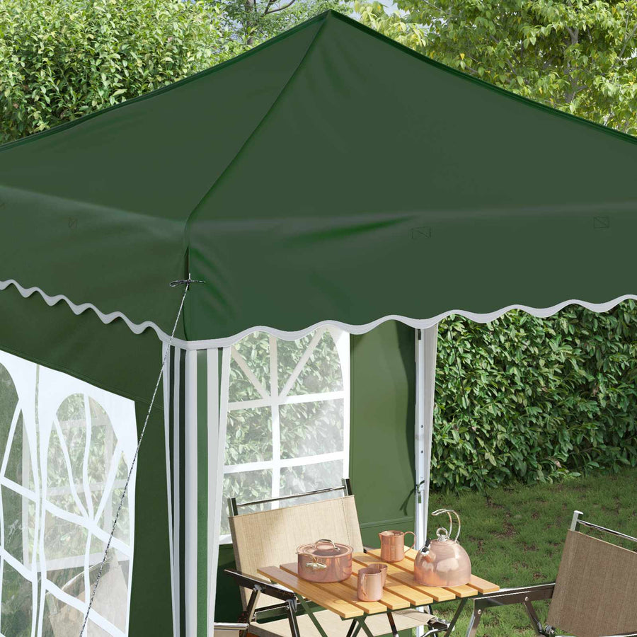 Pop-up Feesttent Groen 195 x 195 x 245 cm Oxford Stof