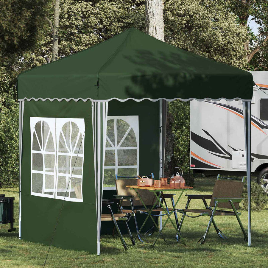 Pop-up Feesttent Groen 195 x 195 x 245 cm Oxford Stof