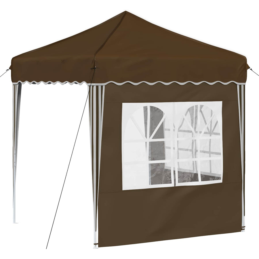 Pop-up Feesttent Taupe 195 x 195 x 245 cm Oxford Stof
