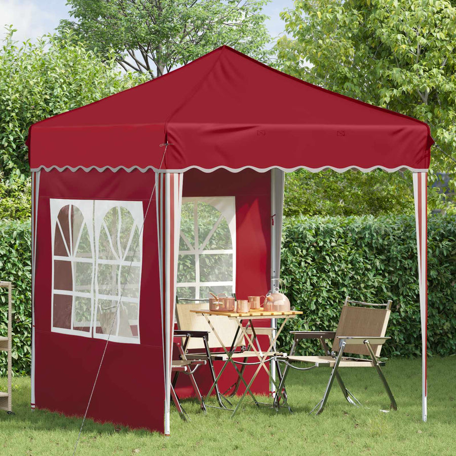 Pop-up Feesttent Bordeauxrood 195 x 195 x 245 cm