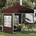 Partytent 195x195x245 cm Oxford stof bruin