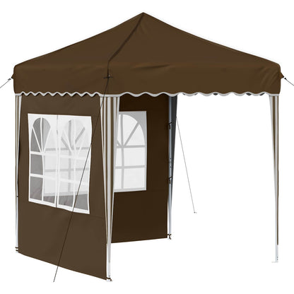 Pop-up Feesttent Bruin 195 x 195 x 245 cm Oxford Stof