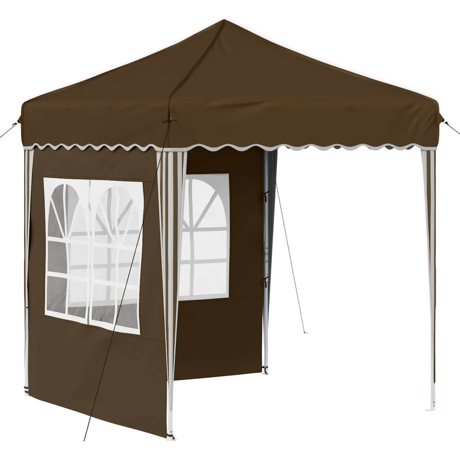 Pop-up Feesttent Bruin 195 x 195 x 245 cm Oxford Stof