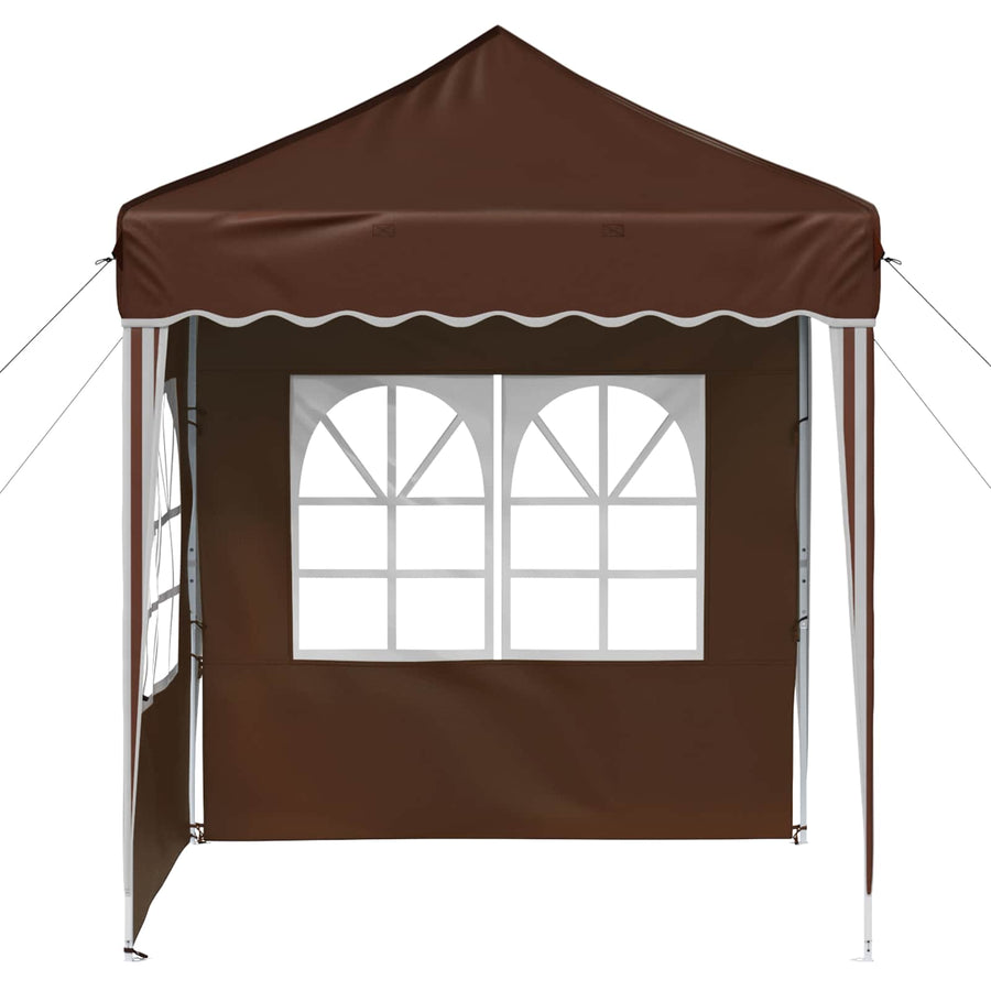 Pop-up Feesttent Bruin 195 x 195 x 245 cm Oxford Stof