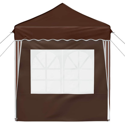Pop-up Feesttent Bruin 195 x 195 x 245 cm Oxford Stof