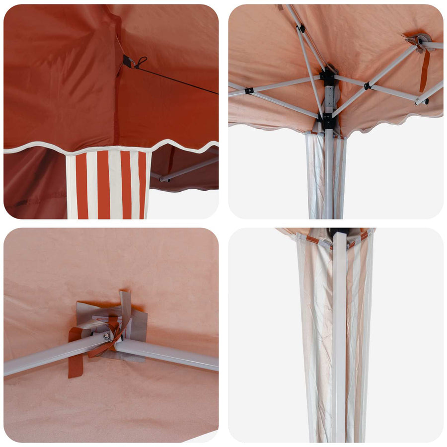 Pop-up Feesttent Terracotta 195 x 195 x 245 cm