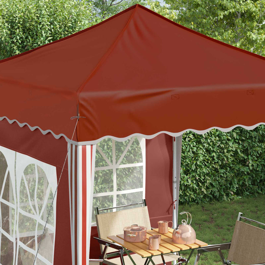 Pop-up Feesttent Terracotta 195 x 195 x 245 cm