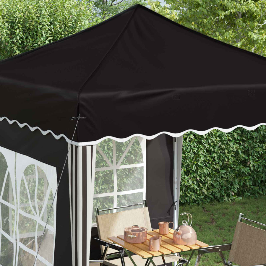 Pop-up Feesttent Zwart 195 x 195 x 245 cm