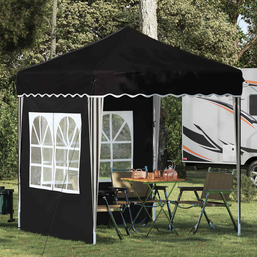Pop-up Feesttent Zwart 195 x 195 x 245 cm
