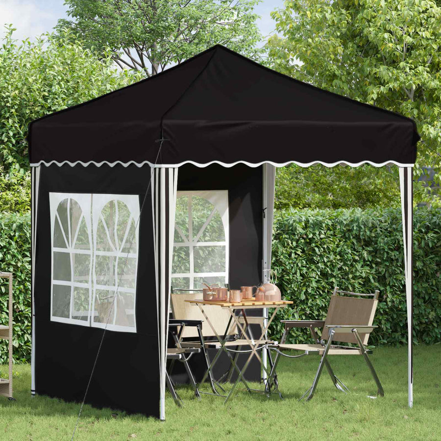 Pop-up Feesttent Zwart 195 x 195 x 245 cm