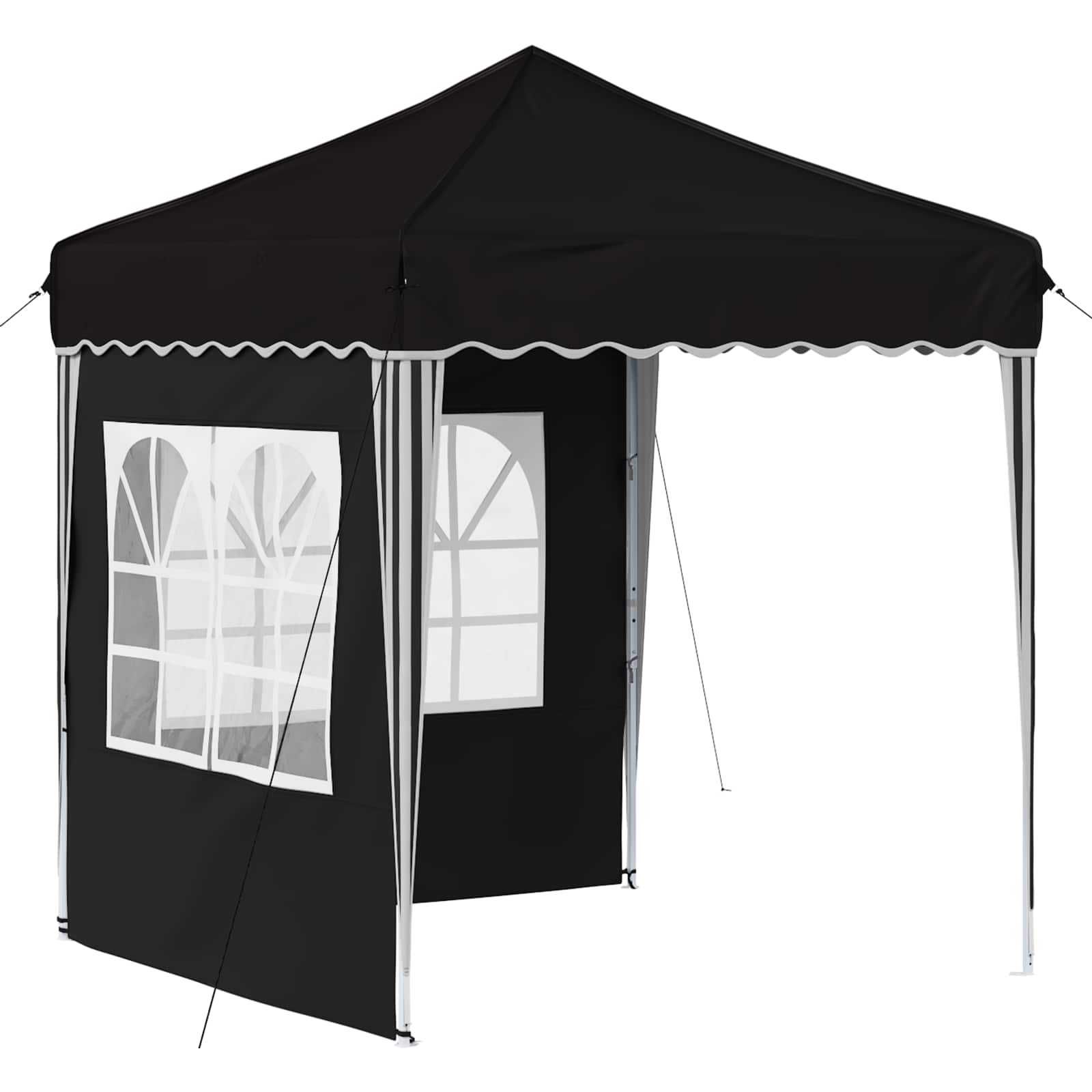 Pop-up Feesttent Zwart 195 x 195 x 245 cm