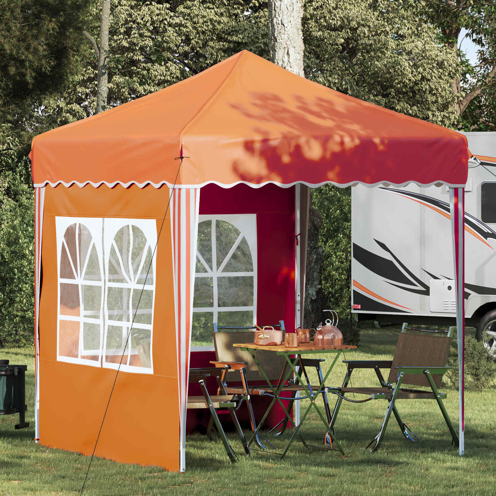 Pop-up Feesttent Oranje 195 x 195 x 245 cm