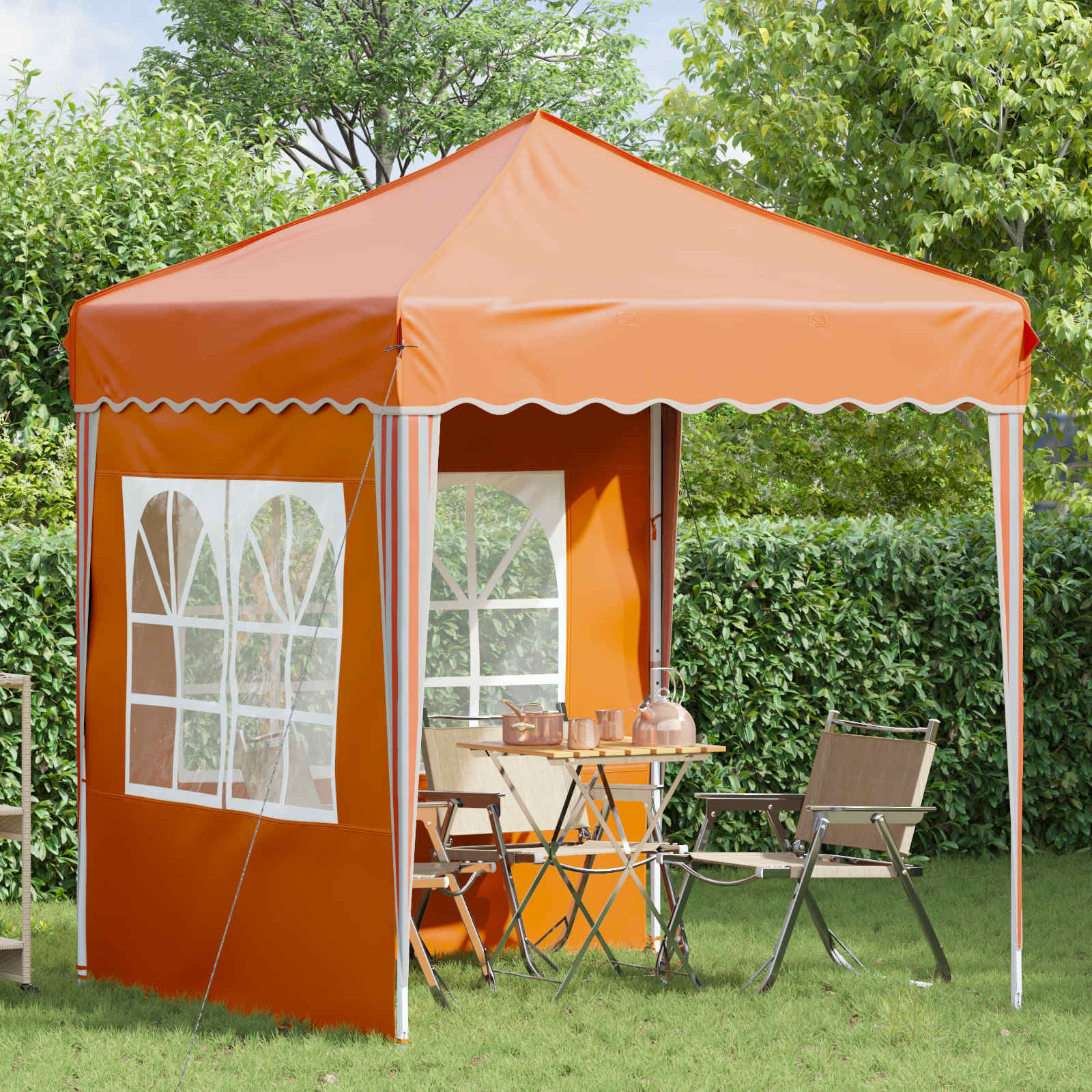 Pop-up Feesttent Oranje 195 x 195 x 245 cm