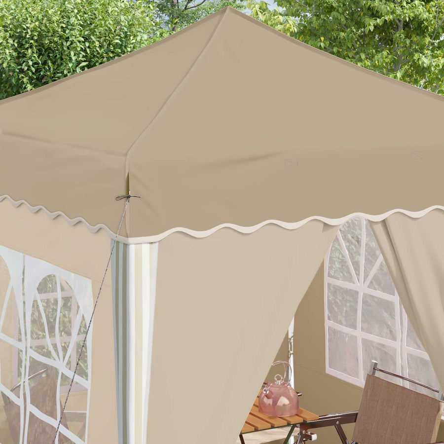 Pop-up Feesttent Crème 195 x 195 x 245 cm