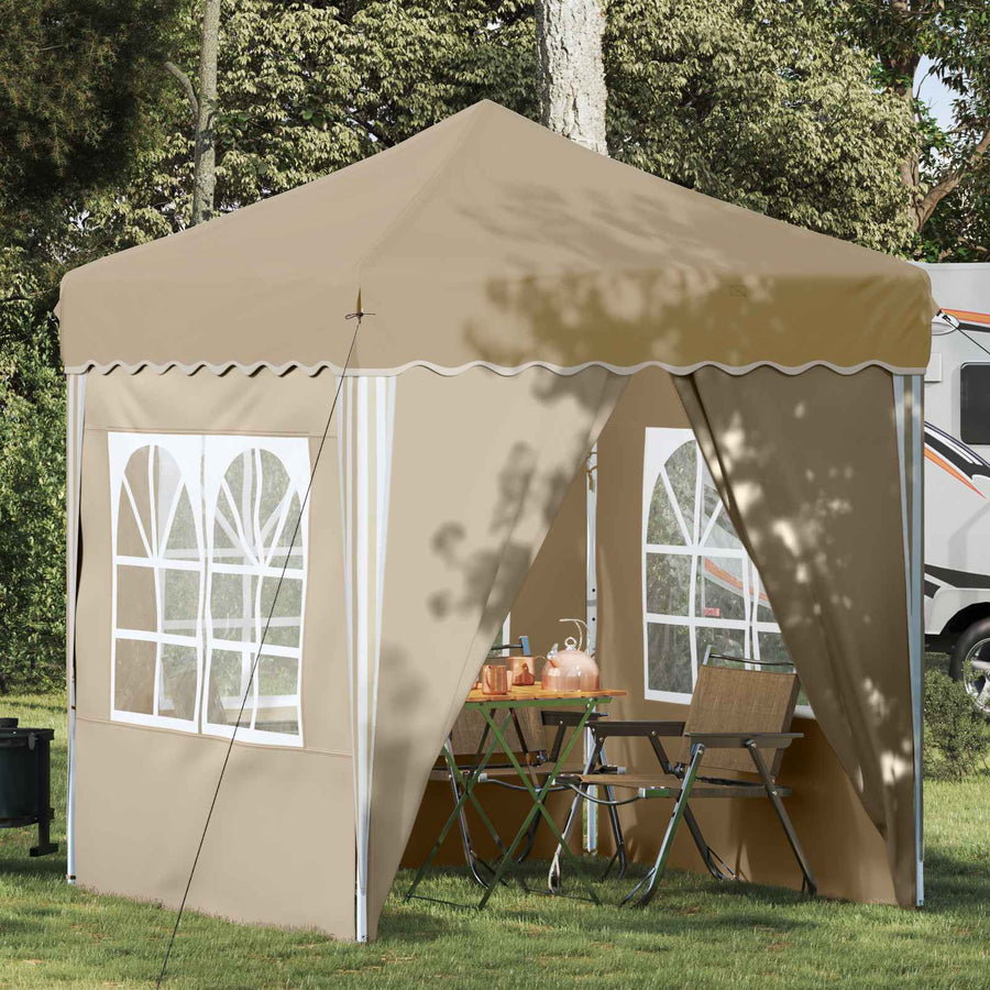 Pop-up Feesttent Crème 195 x 195 x 245 cm