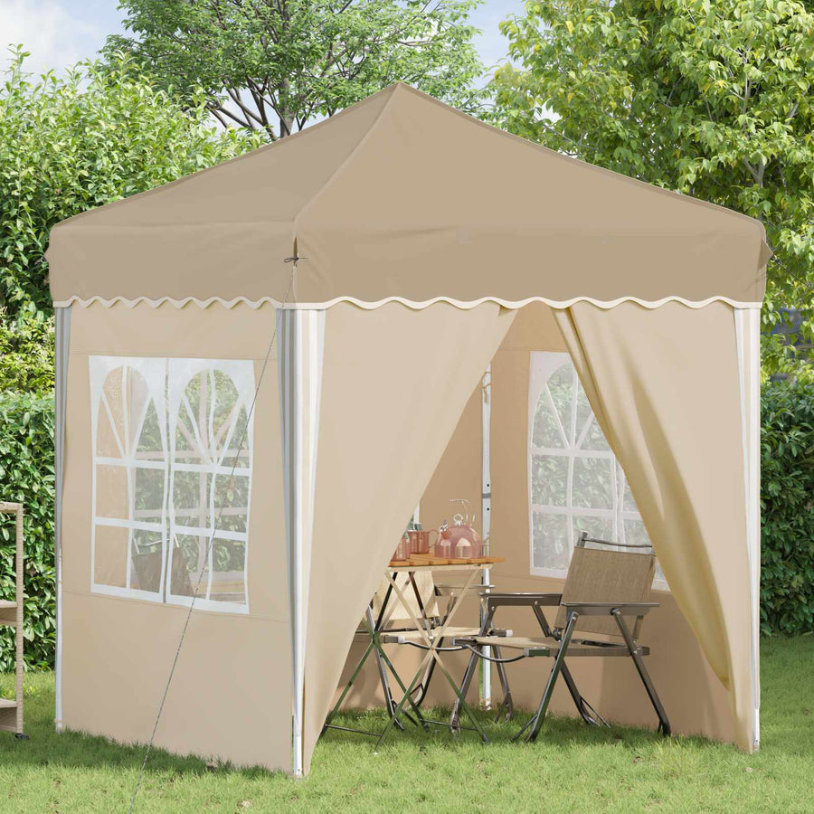 Pop-up Feesttent Crème 195 x 195 x 245 cm