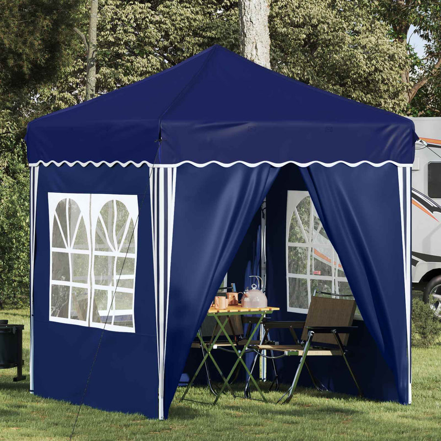 Pop-up Feesttent Blauw 195 x 195 x 245 cm Oxford Stof