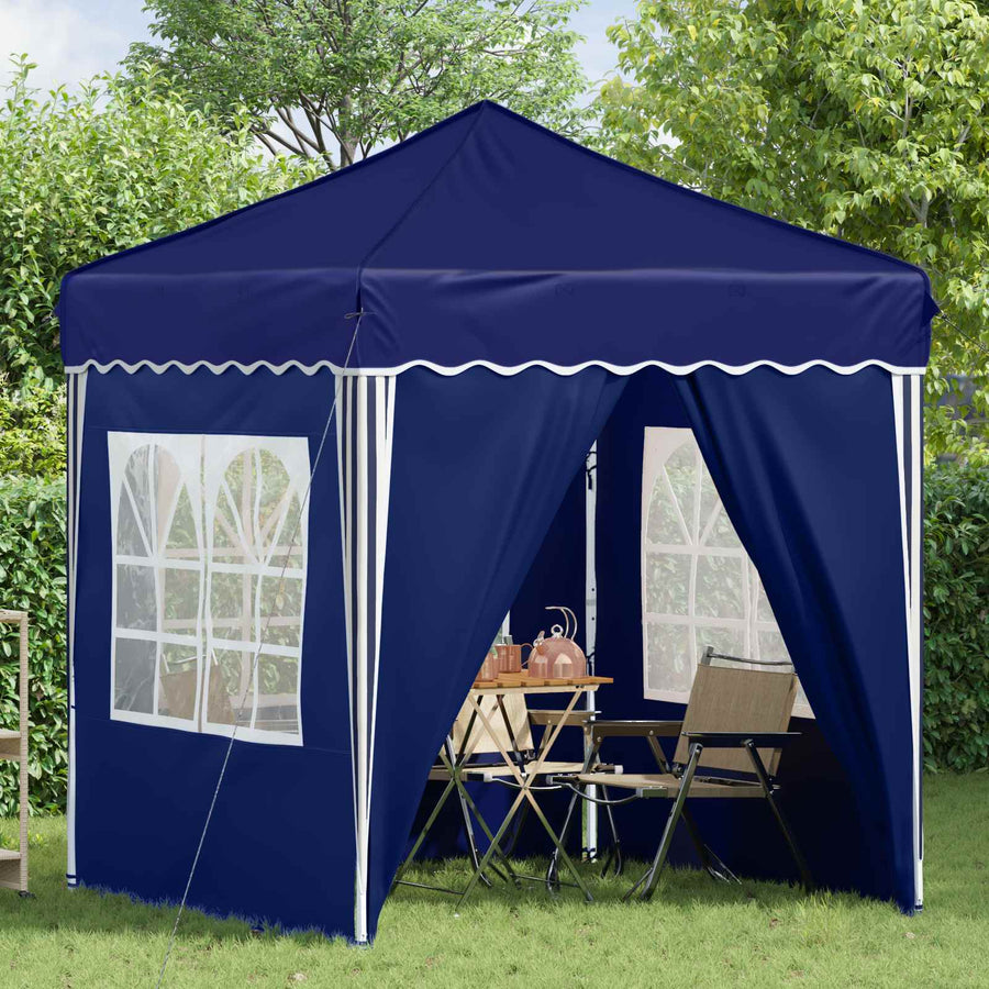 Pop-up Feesttent Blauw 195 x 195 x 245 cm Oxford Stof