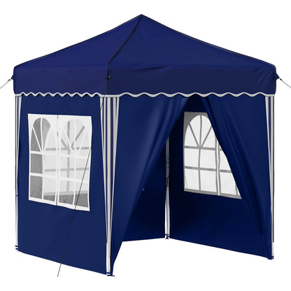 Pop-up Feesttent Blauw 195 x 195 x 245 cm Oxford Stof