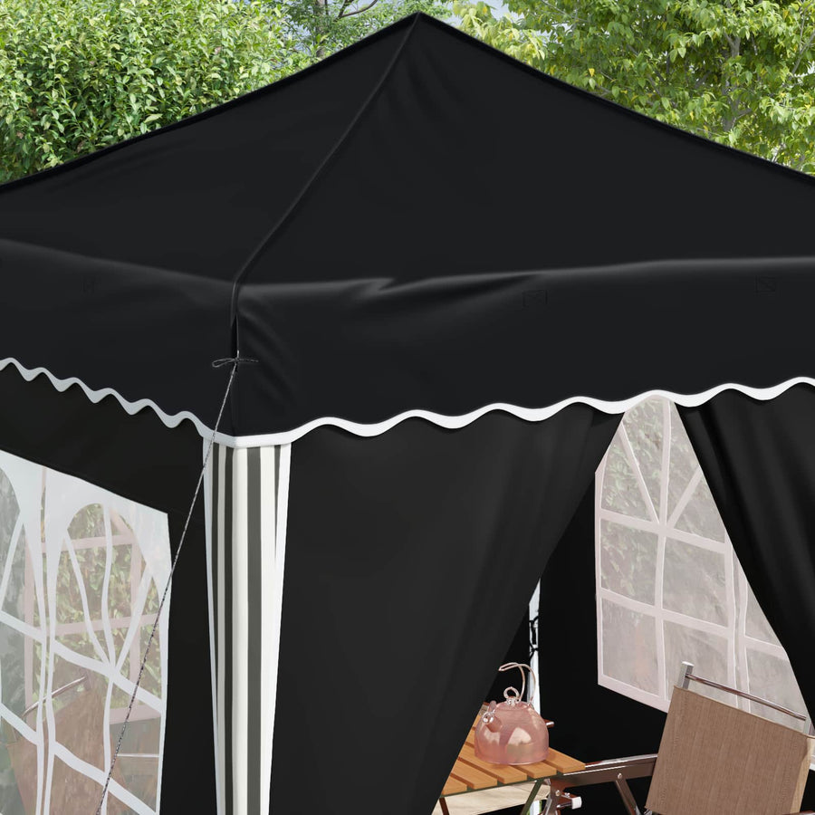 Pop-up Feesttent Antraciet 195 x 195 x 245 cm Oxford Stof