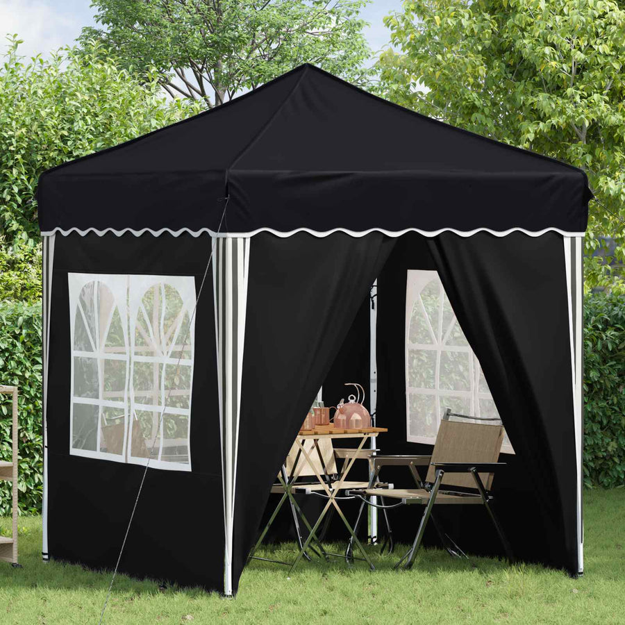 Pop-up Feesttent Antraciet 195 x 195 x 245 cm Oxford Stof